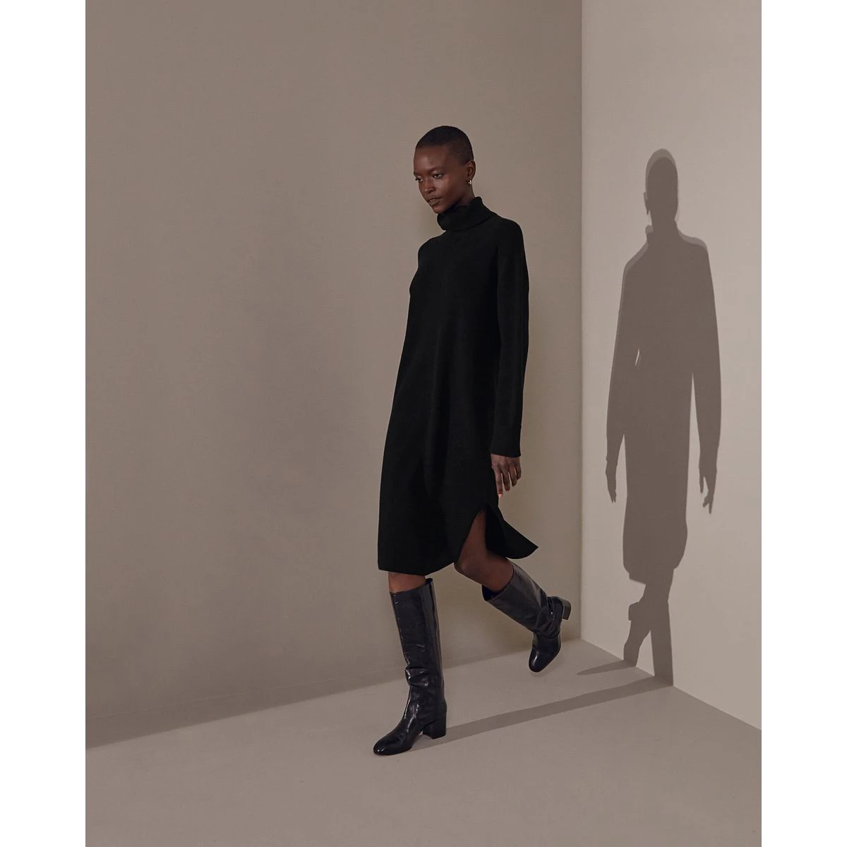 RODIER Robe Maille Large Col Roulé 6 RODIER Robe Maille Large Col Roulé – Image 6