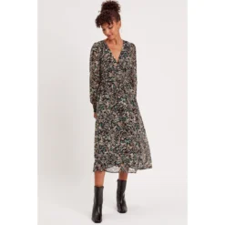 Robe Midi évasée Col En V 10 Robe Midi évasée Col En V -Velousia Soldes Boutique 615de7b2641f314dfaa8bc7c4cc52baa