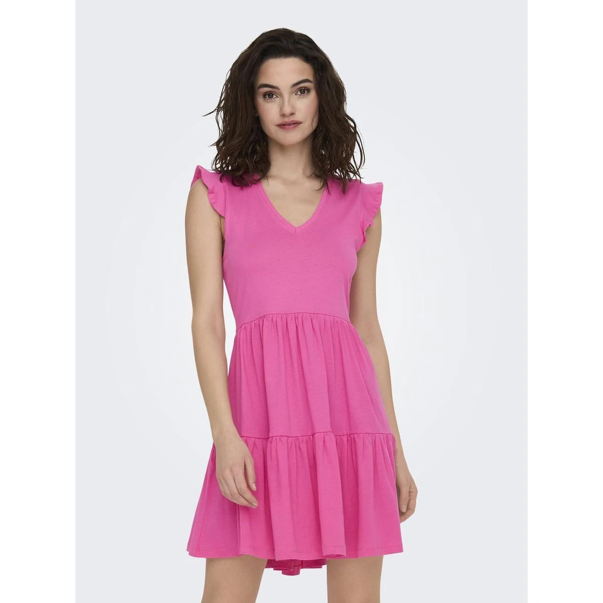 ONLY Robe Courte évasée, Col V 1 ONLY Robe Courte évasée, Col V