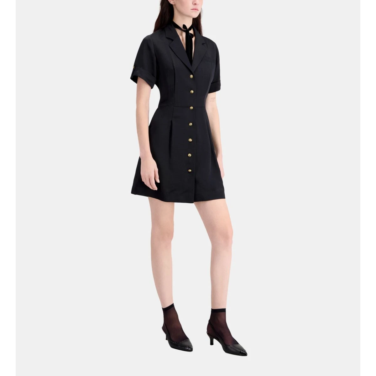 THE KOOPLES Robe Courte Col Chemise 2 THE KOOPLES Robe Courte Col Chemise – Image 2