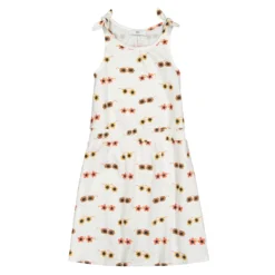 Robe Sans Manches Imprimée, Coton Bio -Velousia Soldes Boutique 62c538ad0c7982bc521802ced25c5005