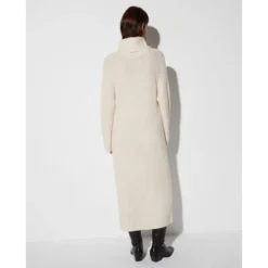 Robe Longue En Maille à Col Roulé