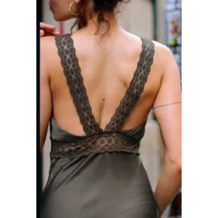 LA PETITE ETOILE Robe Longue Droite Uni DELANEY -Velousia Soldes Boutique 639a79da2f0533896a520f543ea76014