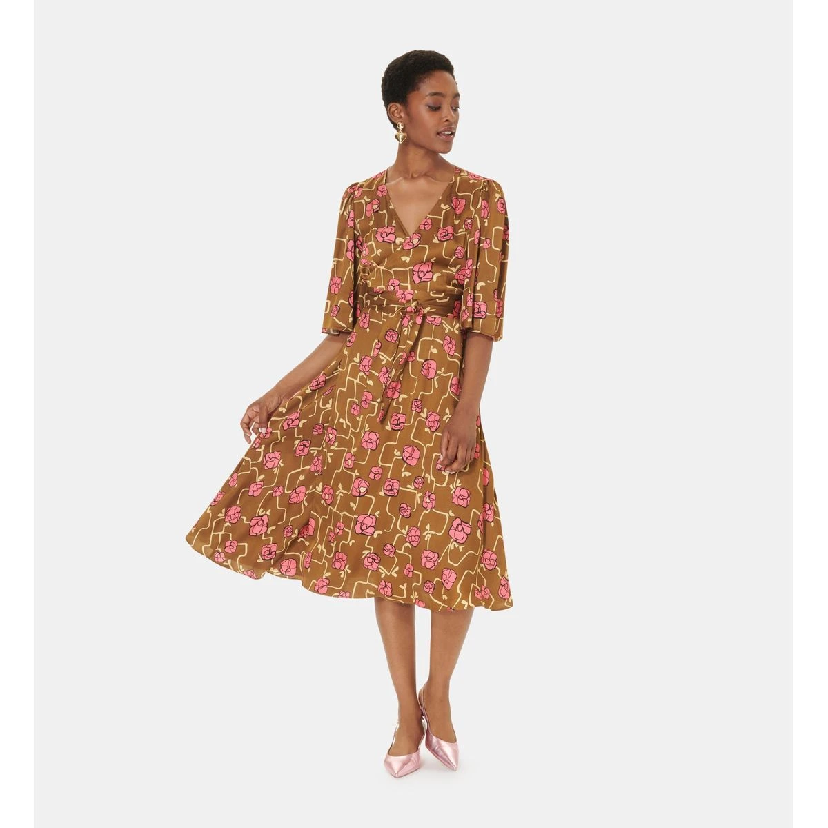 Tara Jarmon Robe Mi-longue Portefeuille 2 Tara Jarmon Robe Mi-longue Portefeuille – Image 2