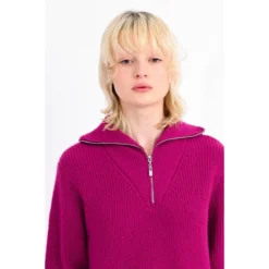 Robe Pull Col Zippé -Velousia Soldes Boutique 653555b9828d56f33f8ea82ef817c439