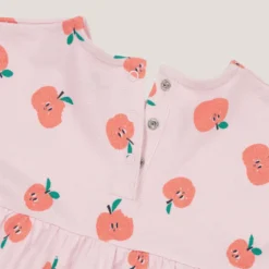 Robe Manches Courtes, Imprimé Pommes -Velousia Soldes Boutique 66484d50377b2563b0f509819ba7c4f9