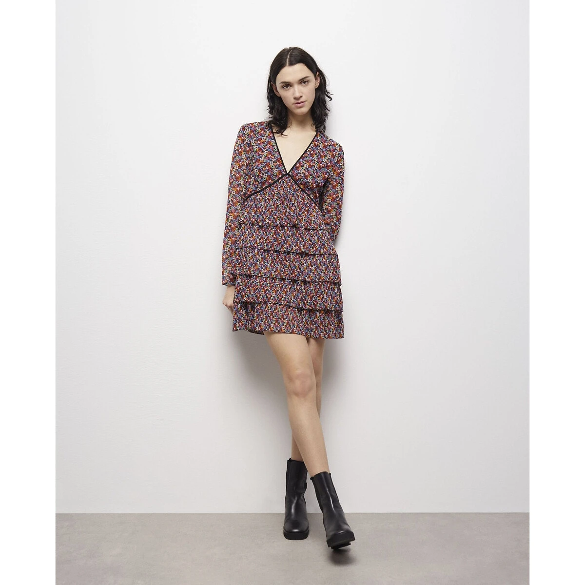 THE KOOPLES Robe Patineuse Imprimé Floral, Courte 6 THE KOOPLES Robe Patineuse Imprimé Floral, Courte – Image 6