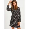 Robe Chemise Imprimé Floral D'hiver