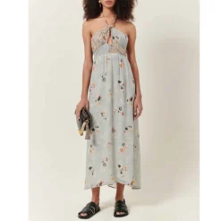 Sessun Robe Longue ANNINA, Bretelles à Nouer