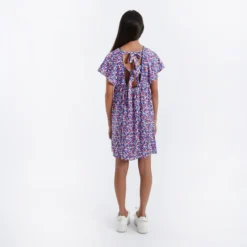 Robe Manches Volantées, Imprimé Fleurs -Velousia Soldes Boutique 6aeecb74063658e4533e80b3fdb93609