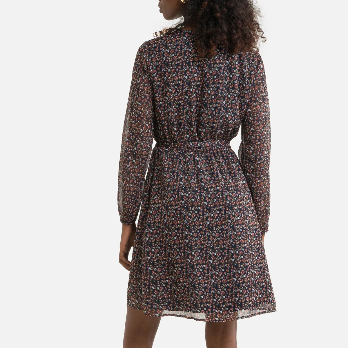 ONLY Robe Courte Fleurie, Col V 4 ONLY Robe Courte Fleurie, Col V – Image 4