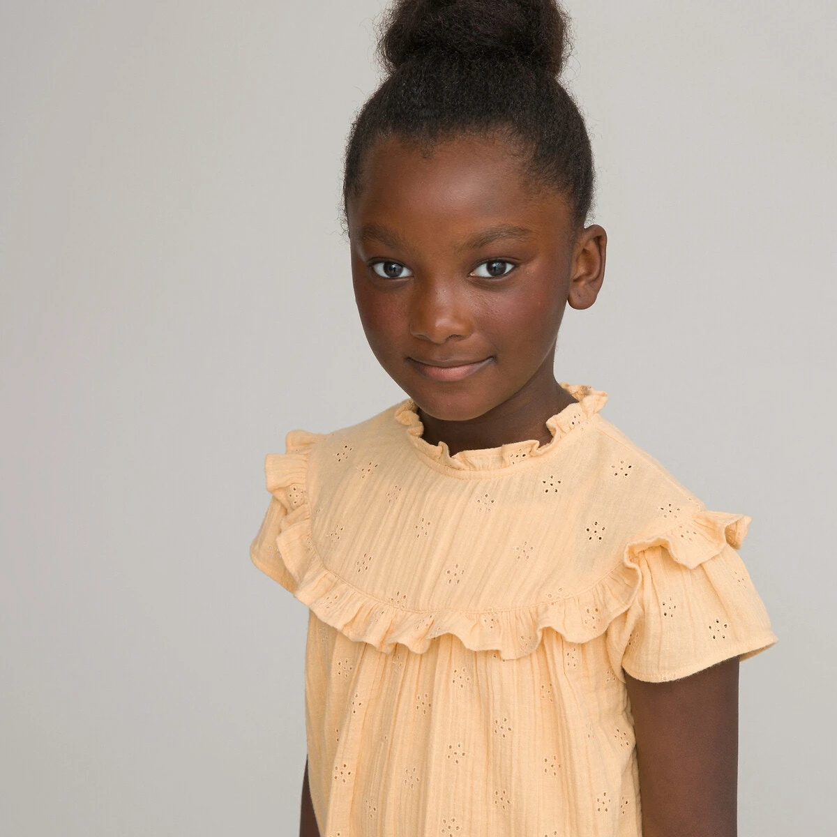 Robe Brodée En Gaze De Coton 2 Robe Brodée En Gaze De Coton – Image 2