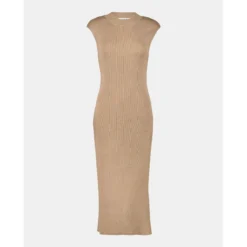 Robe Midi En Maille Côtelée -Velousia Soldes Boutique 6c68bdcfe15cabbf9d22548115c48361