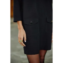 LA PETITE ETOILE Robe Courte Col Rond Manches 3/4 AUXINA -Velousia Soldes Boutique 6ce017b078c9ce5b54c8316d41abf06d