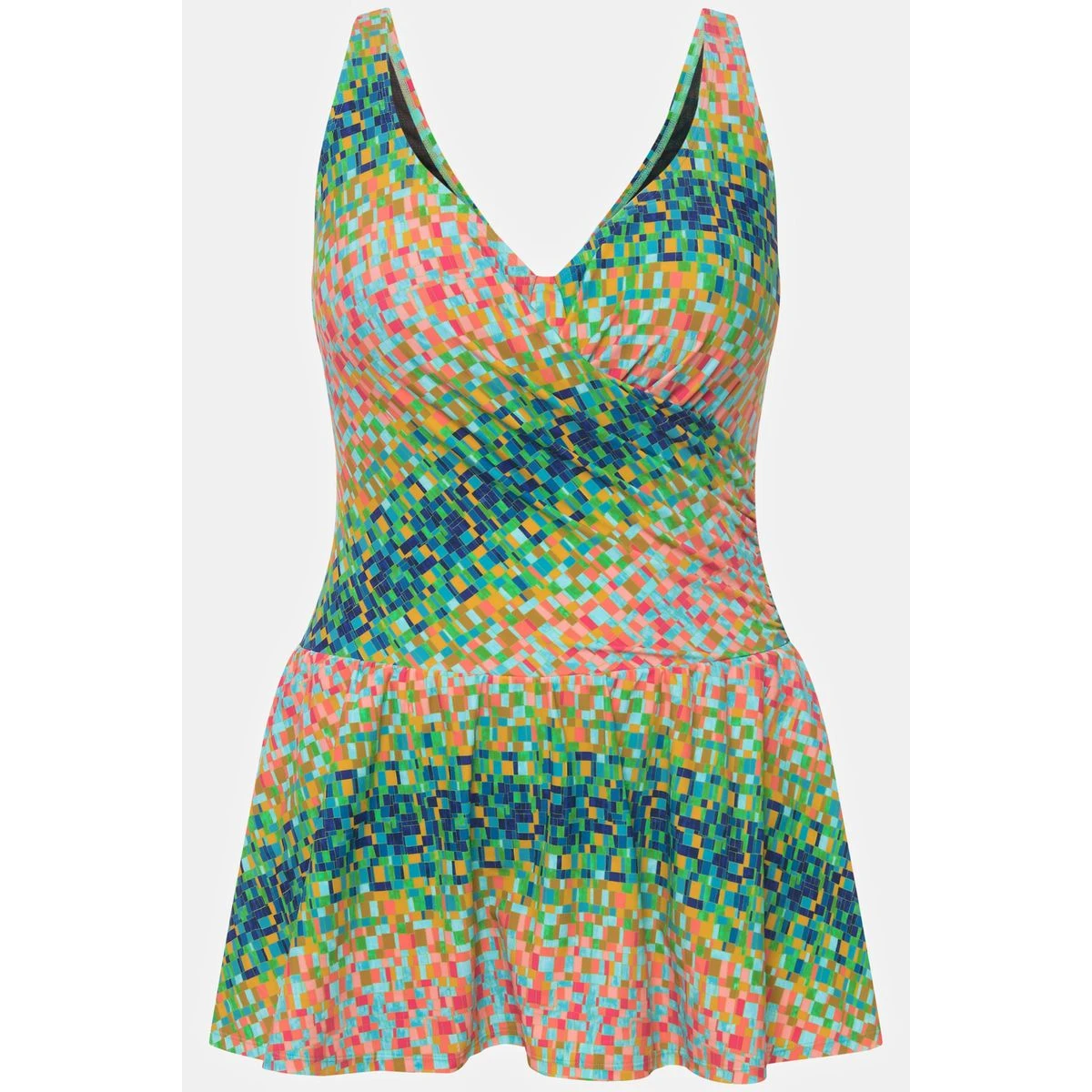 Ulla Popken Robe De Bain, Motif Pixel, Bonnets Souples 3 Ulla Popken Robe De Bain, Motif Pixel, Bonnets Souples – Image 3