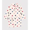 PETIT BATEAU Robe De Chambre Imprimée Coeurs En Polaire