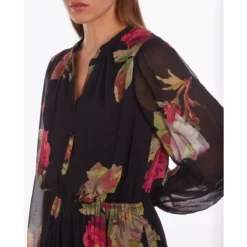 THE KOOPLES Robe Longue Voile, Imprimé Floral -Velousia Soldes Boutique 6f08c7c89d9935de494c691a3a2d1c16