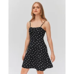 Robe Bustier à Pois En Lin 10 Robe Bustier à Pois En Lin -Velousia Soldes Boutique 6f2c1739bcf170824e5b6600b776f738