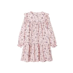 Robe Imprimée Fleurs Manches Volantées