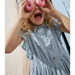 PETIT BATEAU Robe En Broderie Anglaise Avec Volants -Velousia Soldes Boutique 716eb8c644f883945b74f2080177625d