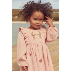 Next Robe Brodée à Manches Longues -Velousia Soldes Boutique 72af8d29321423187c757e3ac605db11