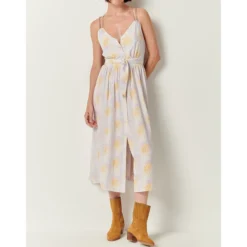 Sessun Robe Imprimée à Fines Bretelles Dallina