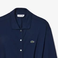 Lacoste Robe Polo évasée En Petit Piqué De Coton -Velousia Soldes Boutique 76bd857c03a3b86eac76014995069932