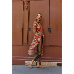 LA PETITE ETOILE Robe-chemise GAIA Longueur Genou -Velousia Soldes Boutique 76cbf0bb8d14cae56e4274253472cc04