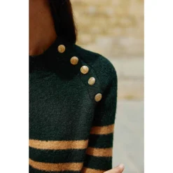 LA PETITE ETOILE Robe Courte Pull Imprimé à Rayures SOLIE 10 LA PETITE ETOILE Robe Courte Pull Imprimé à Rayures SOLIE -Velousia Soldes Boutique 7746480ea1b79ad0e940bb9c1dc90d0e