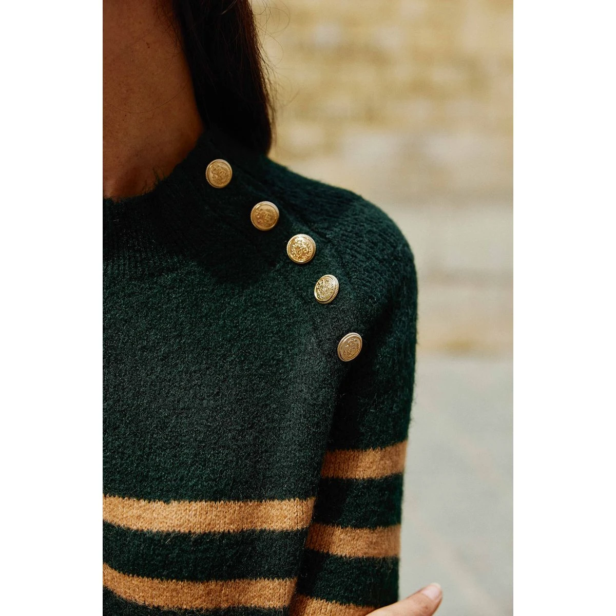 LA PETITE ETOILE Robe Courte Pull Imprimé à Rayures SOLIE 5 LA PETITE ETOILE Robe Courte Pull Imprimé à Rayures SOLIE – Image 5