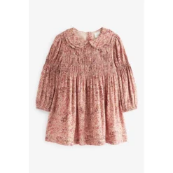 Next Robe Froncée Imprimée