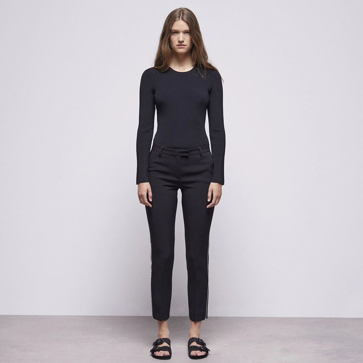 THE KOOPLES Robe Droite Imprimée, Longue, Fines Bretelles 14 THE KOOPLES Robe Droite Imprimée, Longue, Fines Bretelles – Image 14