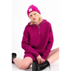 Robe Pull Col Zippé -Velousia Soldes Boutique 78fefb3cc0f76da08bfb8af5aeafff05