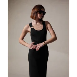 RODIER Robe Mi-mollet En Jersey Strech Sans Manches -Velousia Soldes Boutique 7b7bfebda7b82330fc89513a472b374b