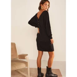 Robe Courte Col V 5 Robe Courte Col V -Velousia Soldes Boutique 7da8c6dc556e6641f417eb9dadb9364b