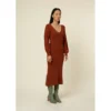 FRNCH Robe SOLANGE MARRON GLACE