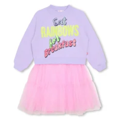 Billieblush Robe Bimatière Avec Sequins