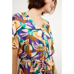 Robe Droite Imprimé, Longueur Midi, 3/4 PRADO 8 Robe Droite Imprimé, Longueur Midi, 3/4 PRADO -Velousia Soldes Boutique 7ea3a7fdb718e04d2a0c0ffd695e2c29