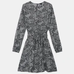 THE KOOPLES Robe évasée Imprimée, Courte, Manches Longues -Velousia Soldes Boutique 7ee9c7b4ee3cd0620e2eba0ab2d89955