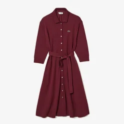 Lacoste Robe Polo évasée En Petit Piqué De Coton -Velousia Soldes Boutique 80594a9e1bce62525af761a2c97fb1f0