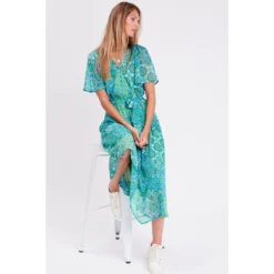 Robe Longue évasée Ceinturée