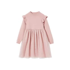 Robe De Fête En Tricot Et Tulle