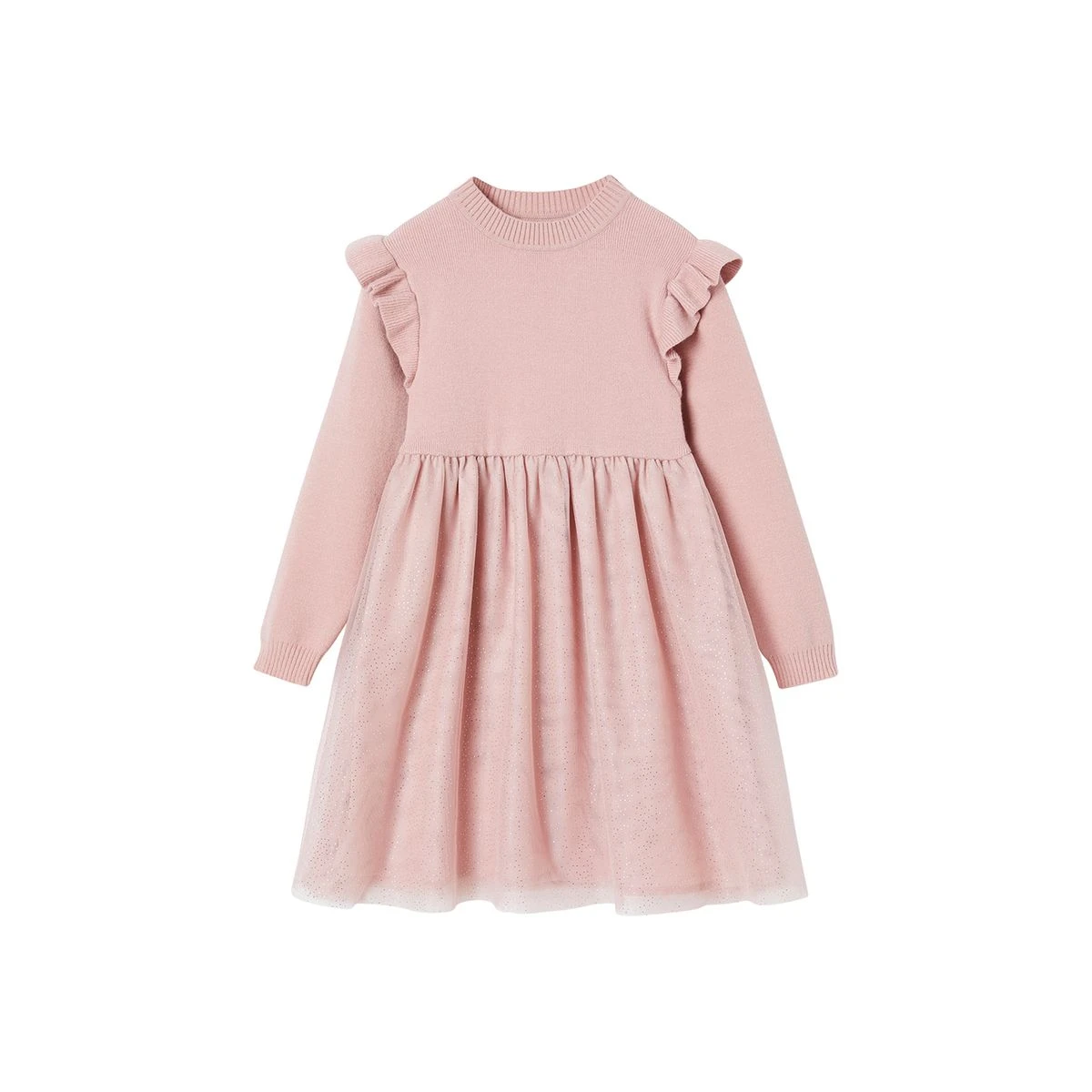 Robe De Fête En Tricot Et Tulle 1 Robe De Fête En Tricot Et Tulle