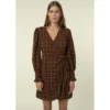 FRNCH Robe BAKHTA MARRON GLACE