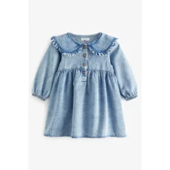 Next Robe Avec Col En Denim