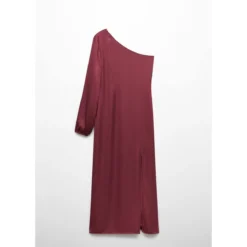 Robe Asymétrique Ouverture Latérale -Velousia Soldes Boutique 834de68ea655de3061143ff2c024d542