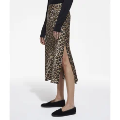 THE KOOPLES Robe Droite En Soie, Mi-longue, Imprimé Animalier -Velousia Soldes Boutique 8355722d5da68621d180326c465ab7df 1