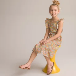 Robe Manches Courtes, Tissu Liberty Fabrics -Velousia Soldes Boutique 83e9c753aa35f18943ad98ddacfaaa9e