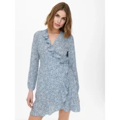 ONLY Robe Portefeuille Fleurie -Velousia Soldes Boutique 849fdbe1e18feae4aeeaa7513e38380f