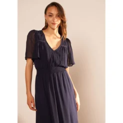 Robe Midi Avec Manches Volantées 14 Robe Midi Avec Manches Volantées -Velousia Soldes Boutique 85f77b34763be626aaf5fb8f5d808c02